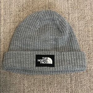 The North Face Gray Knit Winter Beanie Hat